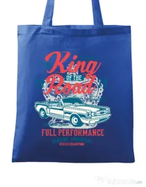 Sacosa din panza King Of The Road Albastru regal
