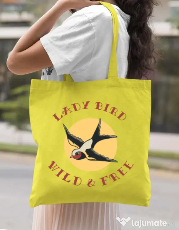 Sacosa din panza Ladybird Galben
