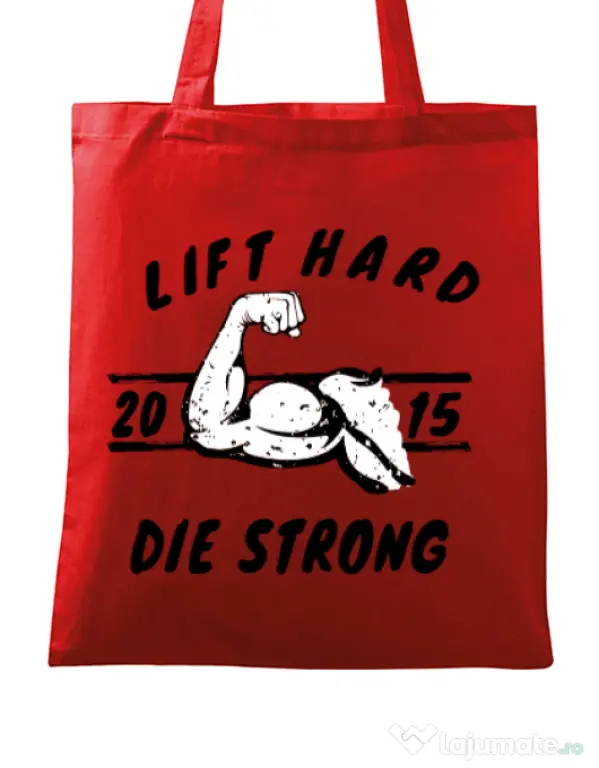 Sacosa din panza Lift hard Rosu