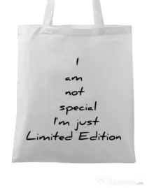 Sacosa din panza Limited edition 2 Alb