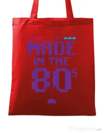 Sacosa din panza Made in the 80s Rosu