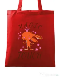 Sacosa din panza Magic touch Rosu