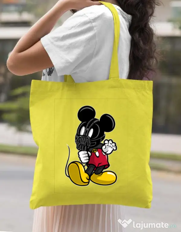 Sacosa din panza Mickey Bane Galben