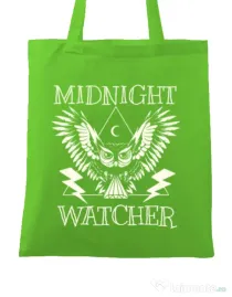 Sacosa din panza Midnight Watcher Verde mar