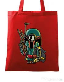 Sacosa din panza Minion Boba Fett Rosu
