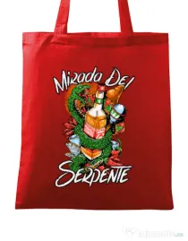Sacosa din panza Mirada Del Serpiente Rosu