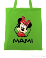 Sacosa din panza Mouse mommy Verde mar
