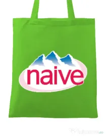 Sacosa din panza Naive Verde mar