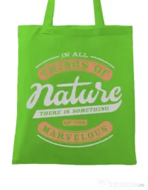 Sacosa din panza Nature Verde mar