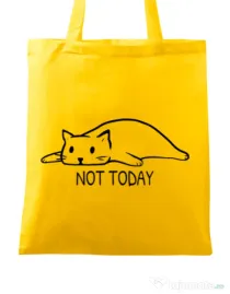 Sacosa din panza Not today Galben