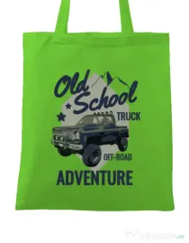 Sacosa din panza Off-road truck Verde mar