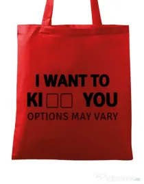 Sacosa din panza Options may vary Rosu