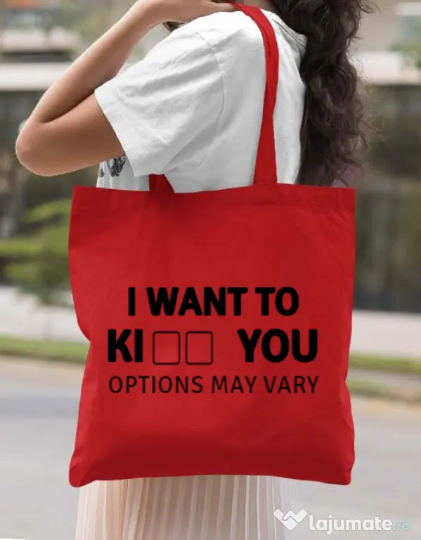 Sacosa din panza Options may vary Rosu
