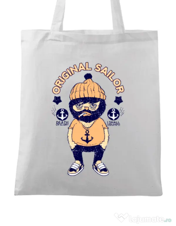 Sacosa din panza Original sailor Alb