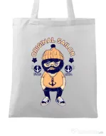 Sacosa din panza Original sailor Alb