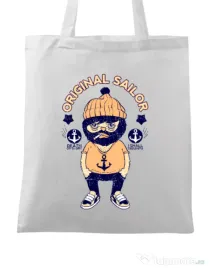 Sacosa din panza Original sailor Alb