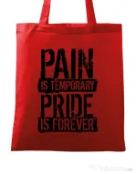 Sacosa din panza Pain and pride Rosu