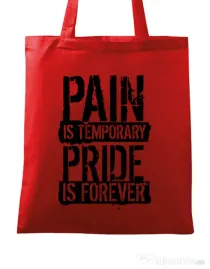Sacosa din panza Pain and pride Rosu