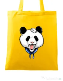 Sacosa din panza Panda Sailor Galben