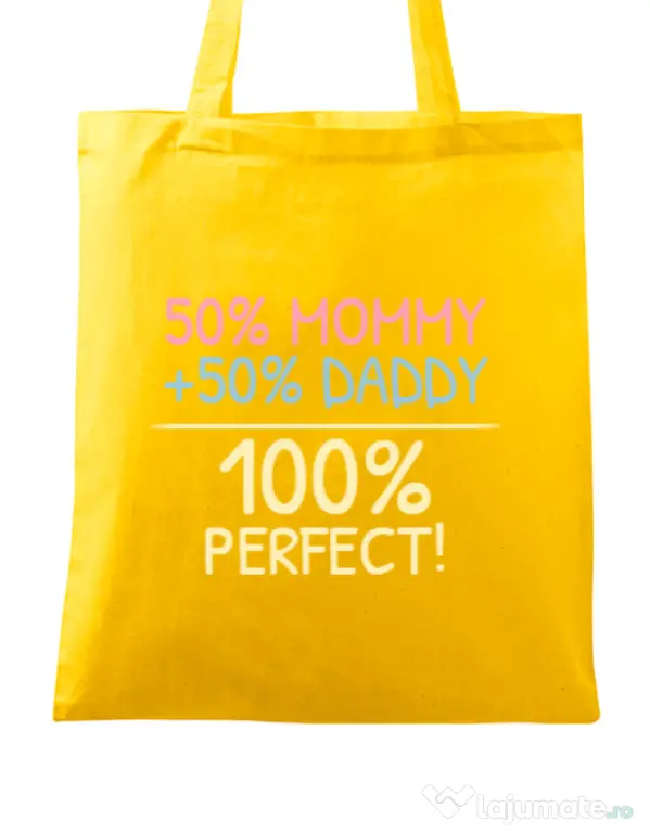 Sacosa din panza Perfect baby Galben