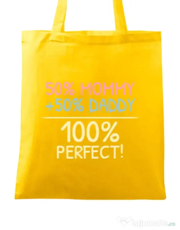 Sacosa din panza Perfect baby Galben