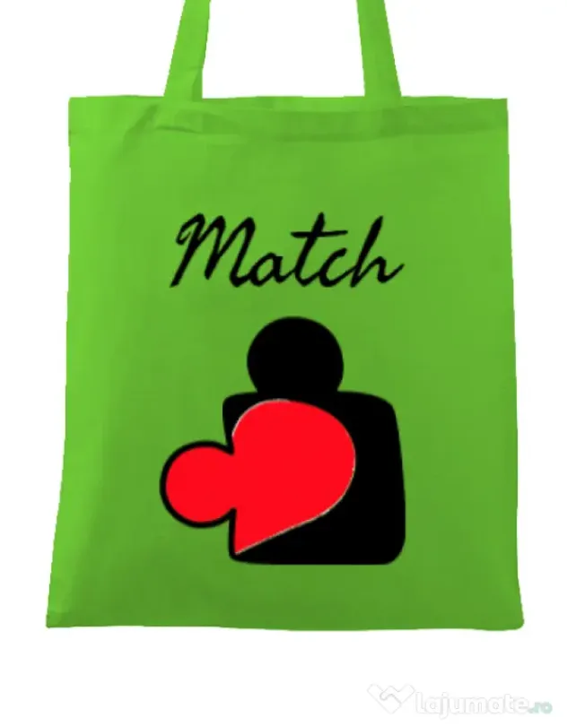 Sacosa din panza Perfect match Verde mar