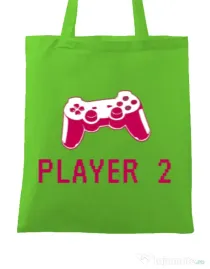 Sacosa din panza Player 2 Verde mar