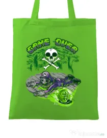 Sacosa din panza Poisonous mushroom Verde mar