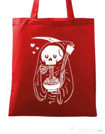 Sacosa din panza Ramen Reaper Rosu