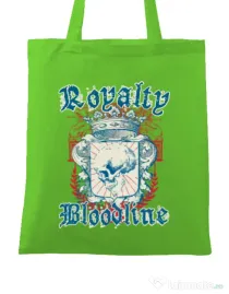 Sacosa din panza Royalty bloodline Verde mar
