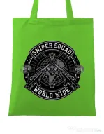 Sacosa din panza Sniper Squad Verde mar