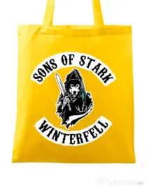 Sacosa din panza Sons of stark Galben