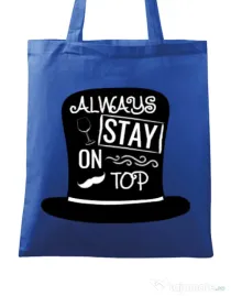 Sacosa din panza Stay on top Albastru regal