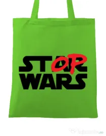 Sacosa din panza Stop wars Verde mar