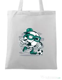 Sacosa din panza Street Soccer Alb