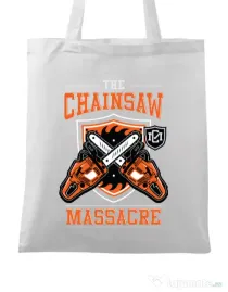 Sacosa din panza The Chainsaw Massacre Alb