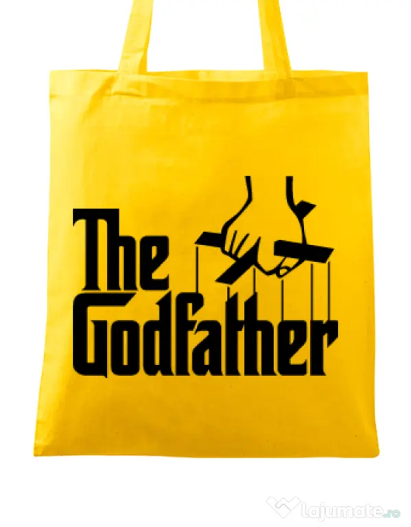 Sacosa din panza The godfather Galben