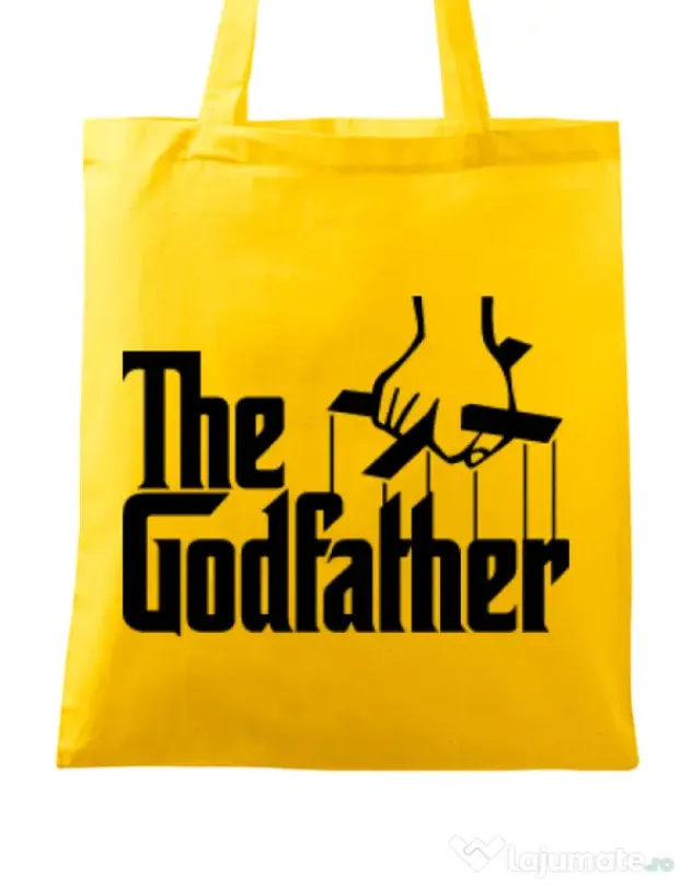 Sacosa din panza The godfather Galben