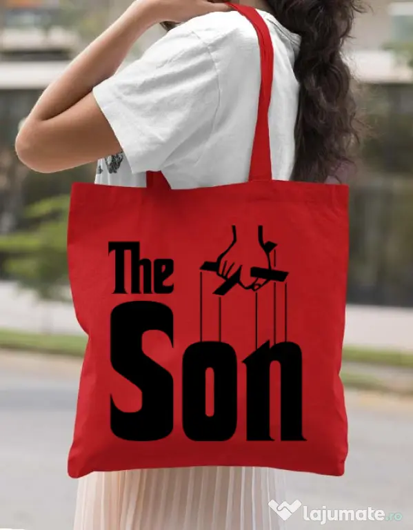 Sacosa din panza The Son Rosu