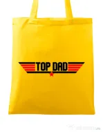 Sacosa din panza Top dad Galben