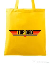 Sacosa din panza Top dad Galben