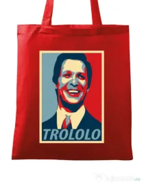 Sacosa din panza Trololo Rosu