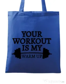 Sacosa din panza Your workout Albastru regal