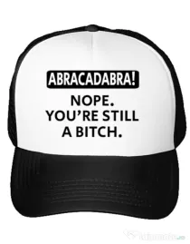 Sapca personalizata Abracadabra Alb