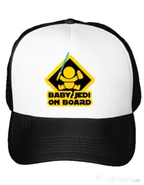 Sapca personalizata Baby Jedi Alb