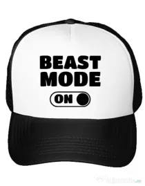 Sapca personalizata Beast mode Alb