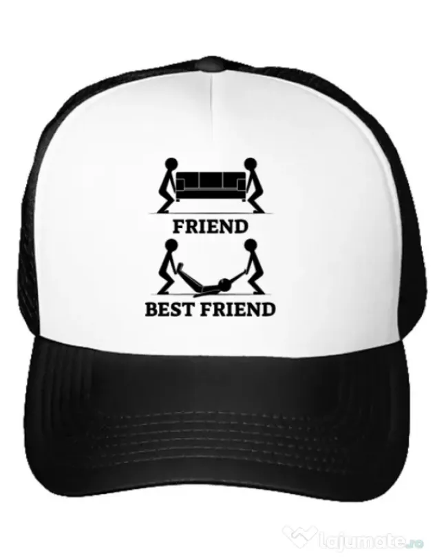 Sapca personalizata Best friend Alb