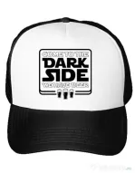 Sapca personalizata Dark side with beer Alb