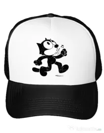 Sapca personalizata Felix the cat Alb