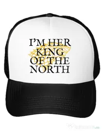 Sapca personalizata Her king of the north Alb